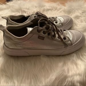 Silver UGG sneakers